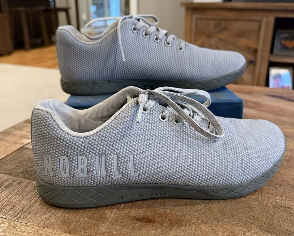 NOBULL SuperFabric Trainer Gray Men’s 10 Women’s 11.5 CrossFit Shoes